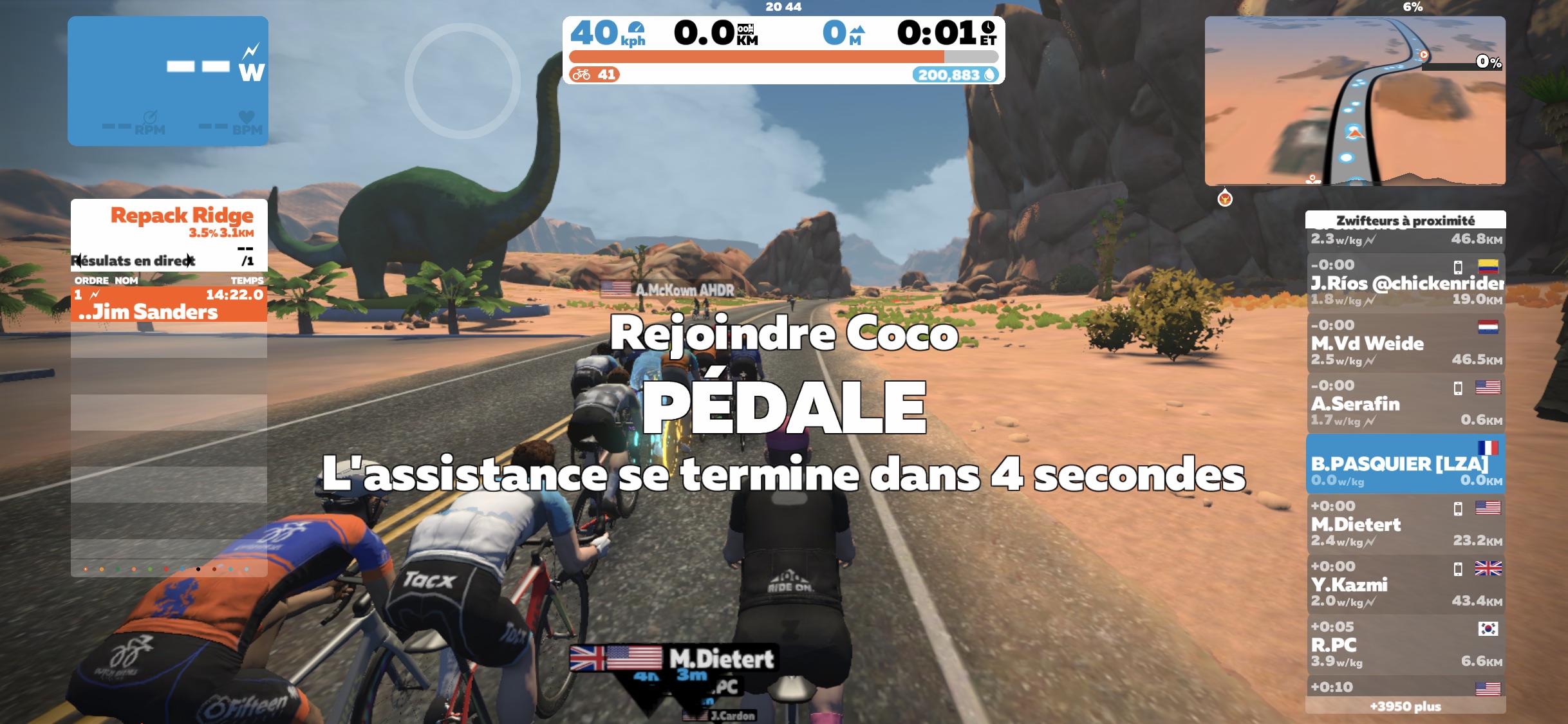 zwift pacers interface 5