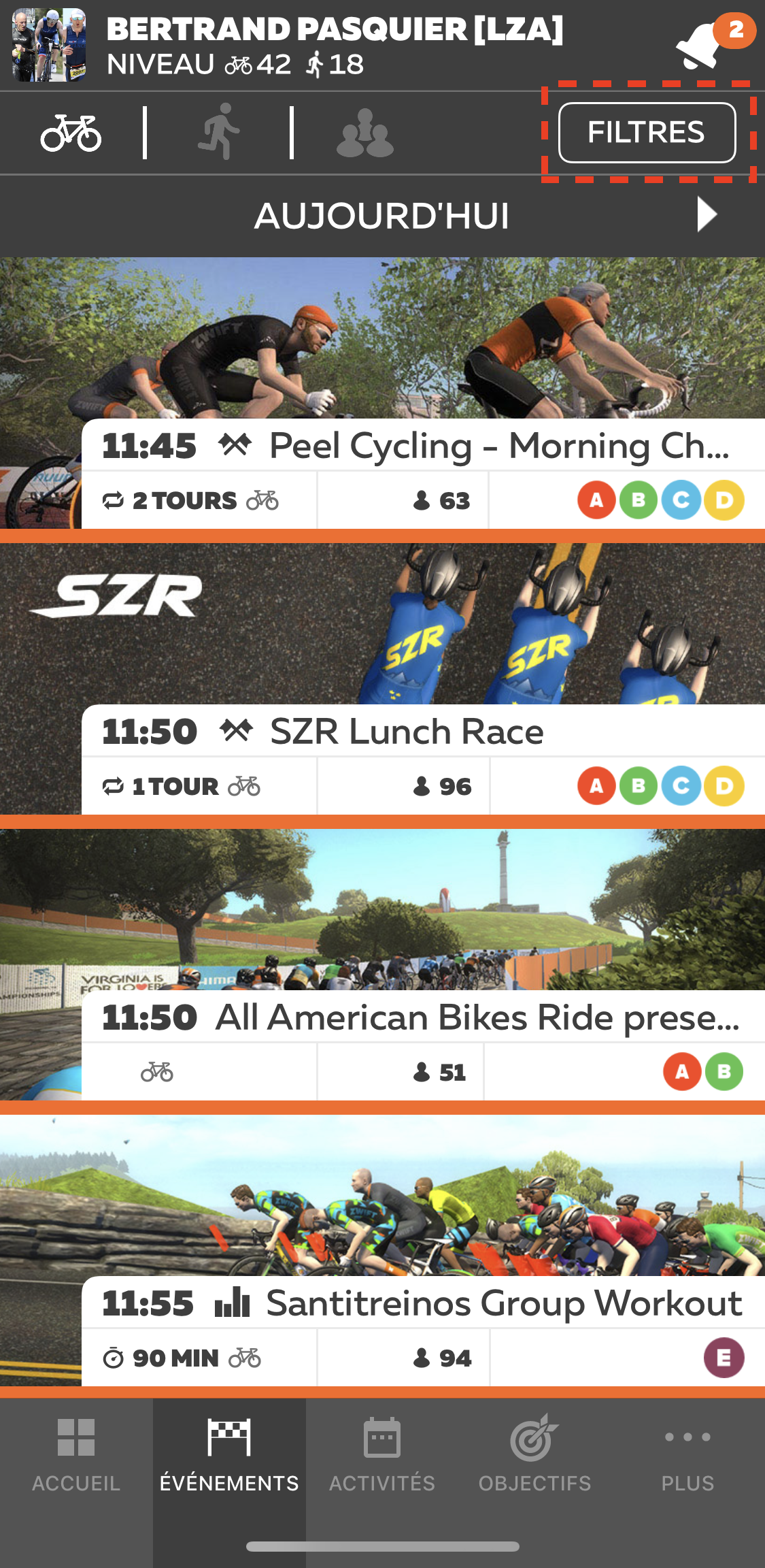 zwift companion filtre za 1