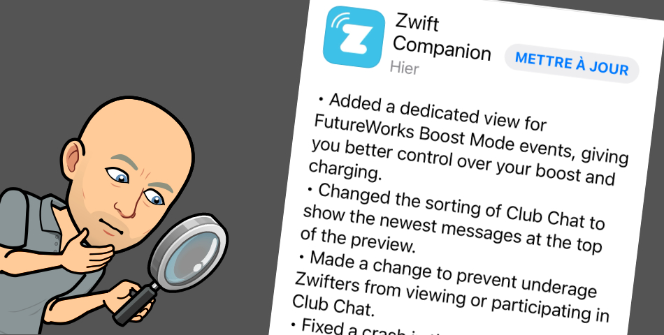 Zwift – Mise à jour Companion Décembre 2020