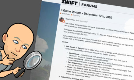 Zwift – La mise a jour de Noël 2020