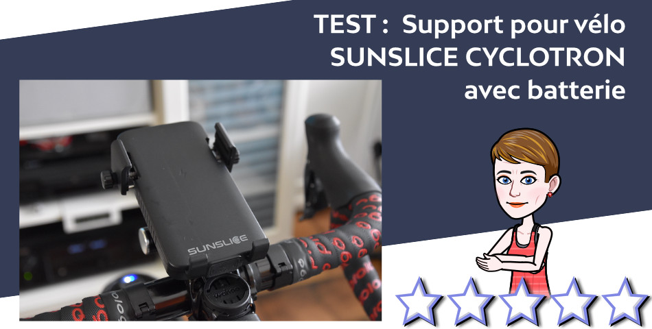 Support POUR vélo sunslice cyclotron avec batterie
