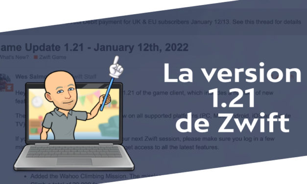 Zwift – La version 1.21 (Janvier 2021)